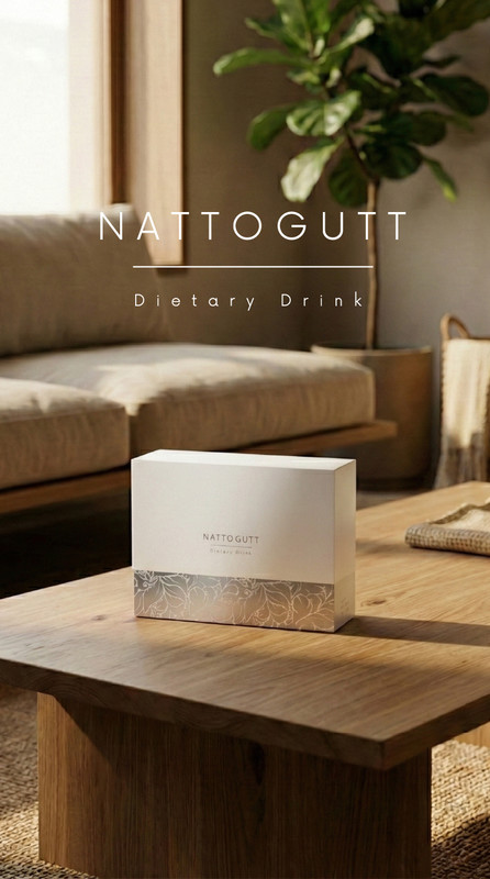 Nattogutt dietary drink box on a wooden table
